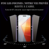 Verre trempé anti-espion - iPhone