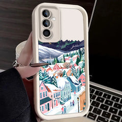 Christmas Lights Case for Samsung Galaxy S25 Ultra plus S24 S23 S22 S21 S20 FE A73 A72 A71 A56 A55 A54 5G A52 A52S A51 4G Cover