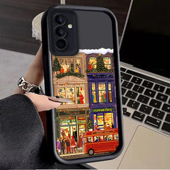 Christmas Lights Case for Samsung Galaxy S25 Ultra plus S24 S23 S22 S21 S20 FE A73 A72 A71 A56 A55 A54 5G A52 A52S A51 4G Cover