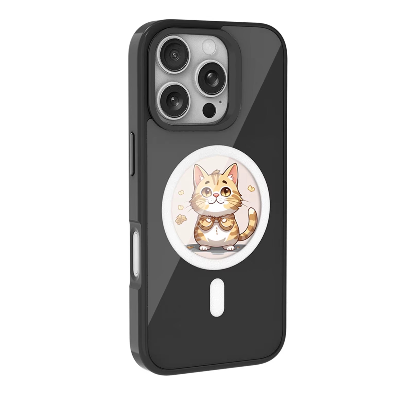For Iphone 16/16Pro Max/15Promax round Screen High-Definition Ink NFC Function 235Dpi Smart Custom Phone Case Magsafe Compatible