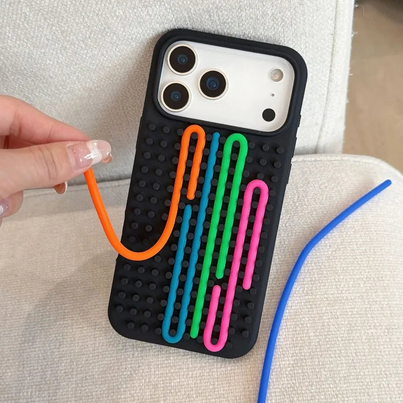 Labyrinth Decompression Puzzle Phone Case for Apple Iphone 13/14/15/16/17 Pro Max Puzzle DIY Silicone Case