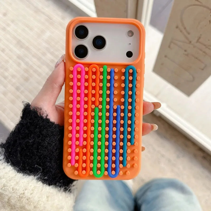 Labyrinth Decompression Puzzle Phone Case for Apple Iphone 13/14/15/16/17 Pro Max Puzzle DIY Silicone Case
