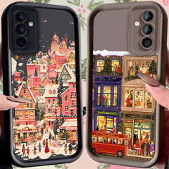 Christmas Lights Case for Samsung Galaxy S25 Ultra plus S24 S23 S22 S21 S20 FE A73 A72 A71 A56 A55 A54 5G A52 A52S A51 4G Cover